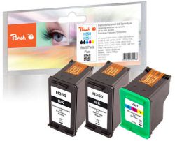 Peach Spar Pack Plus Druckköpfe kompatibel zu HP No. 351, HP No. 350