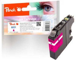 Peach Tintenpatrone magenta kompatibel zu Brother LC-221M