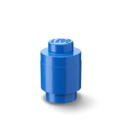 ROOM COPENHAGEN, LEGO Storage Brick 1 rund blau, Aufbewahrungsbox