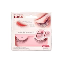KISS Wimpernband So Natural Damen Schwarz Shy