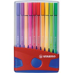Stabilo, STABILO® Filzstifte PEN 68 COLORPARADE mit 20 Farben in rot/blau