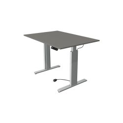 Kerkmann Move 3 Rechteckig Elektrisch Höhenverstellbar Sitz-Stehschreibtisch Graphit, Silber 1.200 x 800 x 1.200 mm