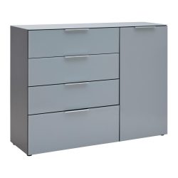 Premium Living, Sideboard Oakland in Grau/Graphitfarben
