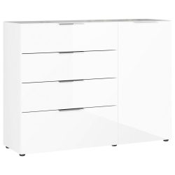 Germania, GERMANIA Sideboard »Oakland«, in 2 Breiten, Fronten und Oberboden mit Glasauflage
