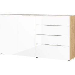 Germania, GERMANIA Sideboard »Oakland«, in 2 Breiten, Fronten und Oberboden mit Glasauflage