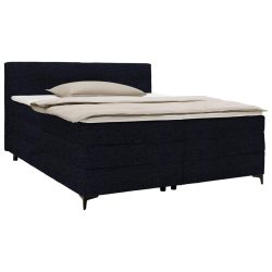Boxspringbett Bari In Schwarz Ca. 160x200cm 160/200 cm Schwarz 