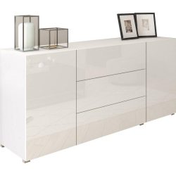Sideboard Berlin Weiss/hochglanz  150/68/38,5 cm 3 Schublade(n) 