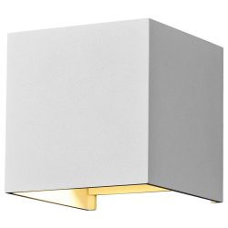 LED-Außenwandleuchte Fulton, 10x10cm, weiß