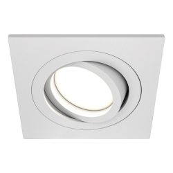 Einbaustrahler Atom, GU10, weiß, eckiger Rahmen