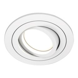 Einbaustrahler Atom, GU10, weiß, runder Rahmen