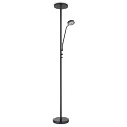 LED-Stehleuchte Ernst mit Flexarm, schwarz