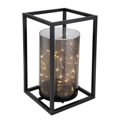 Solarleuchte Metall schwarz 40xLED