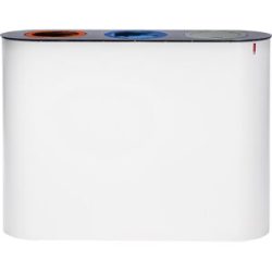 Wertstoffsammelstation Lune, 3 x 38 Liter, weiß