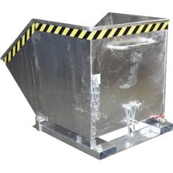 EUROKRAFTpro Späne-Kippmulde, Volumen 800 Liter, feuerverzinkt