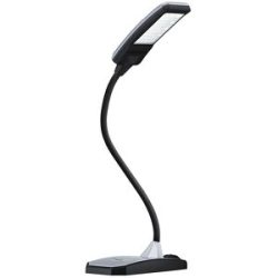 Hansa LED-Schreibtischlampe TWIST Höhe 390 mm silber