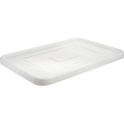 kaiserkraft Stülpdeckel Kunststoffbehälter, stapelbar, LxBxH 600 x 400 x 20 mm