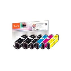 Peach Spar Pack Plus Tintenpatronen XXL kompatibel zu Canon PGI-580XXL, CLI-581XXL