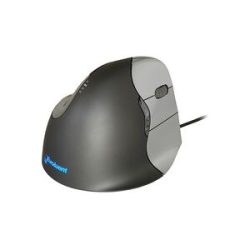 Evoluent Vertical Mouse 4 VM4R Ergonomische Maus Optisch Ergonomisch Schwarz, Silber