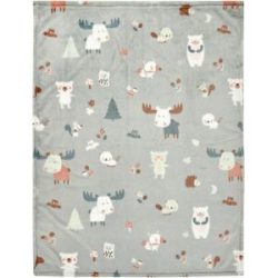 Alvi Microfaserdecke Baby Forest 75 x 100 cm