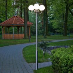 Kandelaber Samuel mit 3 Glaskugeln