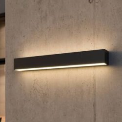 Eckige LED-Außenwandleuchte Tuana