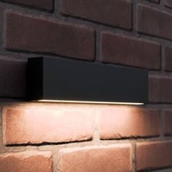 LED-Außenwandlampe Elvira, graphitgrau