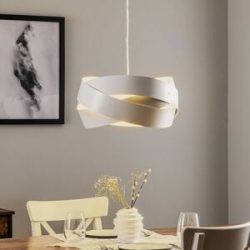 Hängeleuchte Tornado Ø 40 cm weiß