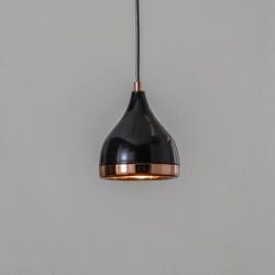 Home - Kronleuchter E27 - Schwarz & Kupfer
