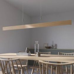 LED-Pendellampe Lise, Eiche natur,158 cm