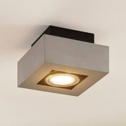 Aluminium-LED-Deckenleuchte Vince, silbergrau