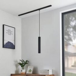 Lindby Seet Pendellampe 1-Phasen Schiene, schwarz