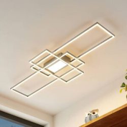 Lindby Caitlin LED-Deckenleuchte, nickel