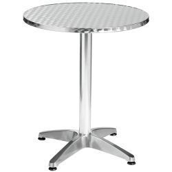 PULSIVA Outdoor-Bistrotisch Limona rund; 60x70 cm (ØxH); silber; rund