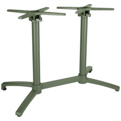 VEGA Outdoor Doppel-Tischgestell Taipa klappbar; 50x95x72 cm (BxLxH); oliv