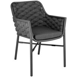 VEGA Outdoor Stuhl Arto; 58x62x80 cm (BxTxH); anthrazit; 2 Stück / Pack