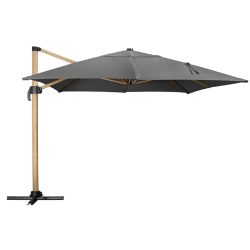 VEGA Ampelsonnenschirm Terrado; 300x400x275 cm (LxBxH); anthrazit/braun; rechteckig