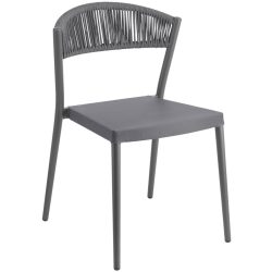 VEGA Terrassenstuhl Amelia; 53x55x78.5 cm (BxTxH); anthrazit; 2 Stück / Pack