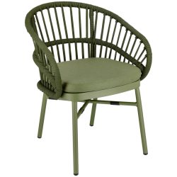 VEGA Terrassenstuhl Pina; 56x61x77 cm (BxTxH); oliv; 2 Stück / Pack