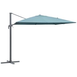 VEGA Ampelsonnenschirm Elyo; 300x400x275 cm (LxBxH); türkis; rechteckig