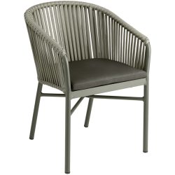 VEGA Terrassenstuhl Esperia; 58x60x82 cm (BxTxH); oliv; 2 Stück / Pack