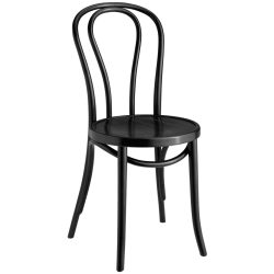 VEGA Bugholzstuhl Charles; 44x53.5x88 cm (BxTxH); schwarz; 2 Stück / Pack