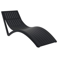 Siesta Sonnenliege Slim; 180x72x70 cm (LxBxH); schwarz