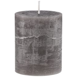 Gala Rustic-Kerze Garland; 6.8x8 cm (ØxH); grau; rund; 6 Stück / Pack